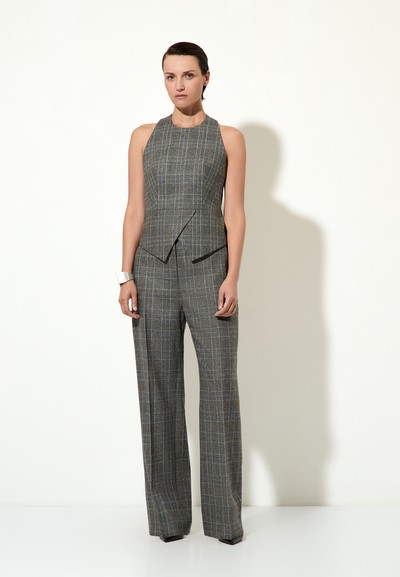 Жилет с открытыми плечами VASSA&Co, пол женский, цвет серый, фото №2