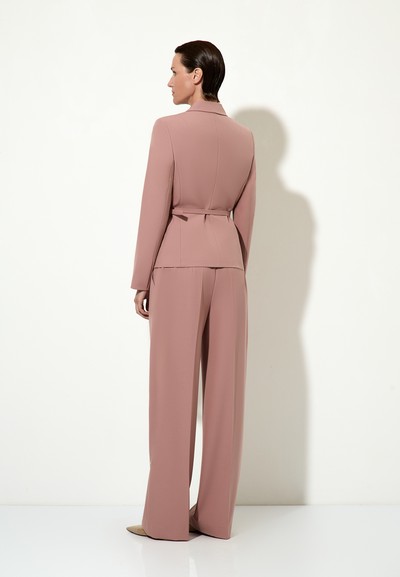 Жакет с поясом VASSA&Co, пол женский, цвет розовый, фото №4