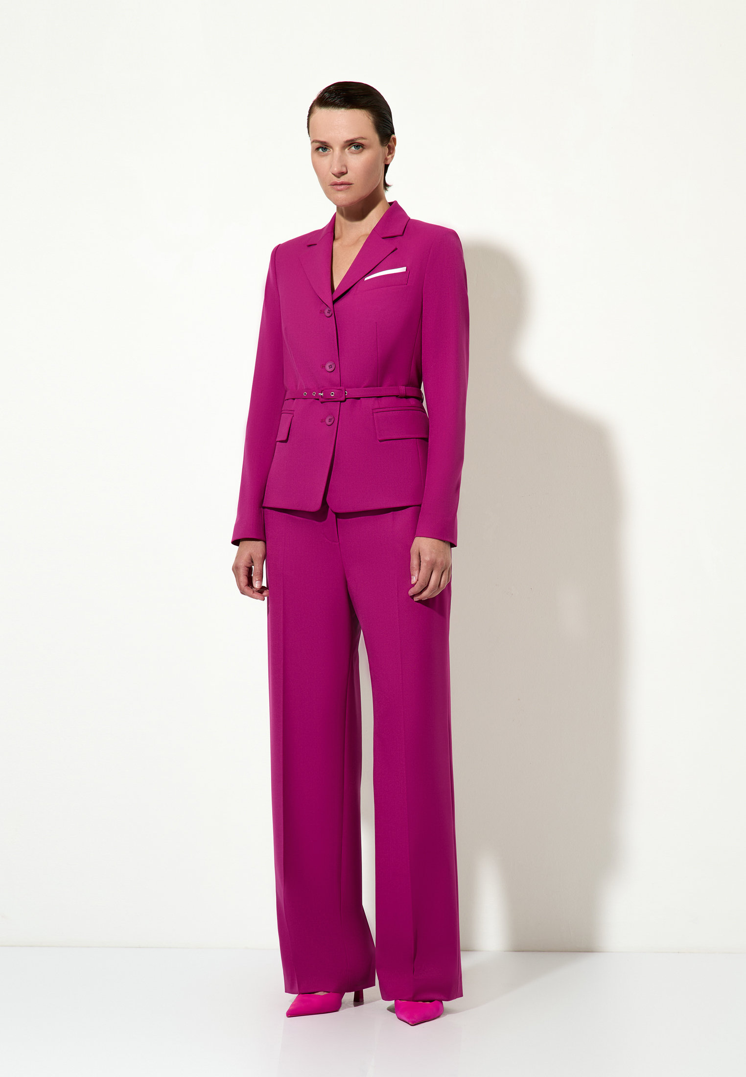 Жакет женский укороченный VASSA&Co, пол женский, цвет фиолетовый, фото №4