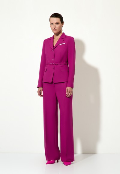 Жакет женский укороченный VASSA&Co, пол женский, цвет фиолетовый, фото №4