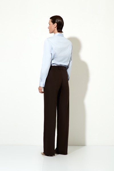 Блузка голубая VASSA&Co, пол женский, цвет голубой, фото №3