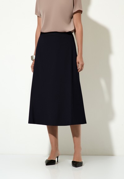 Юбка темно-синяя VASSA&Co, пол женский, цвет синий, фото №2