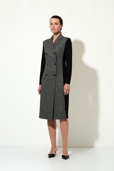 Платье-жакет VASSA&Co, пол женский, цвет серый, фото №3