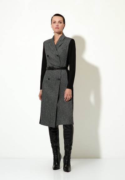 Платье-жакет VASSA&Co, пол female, цвет серый, фото №5