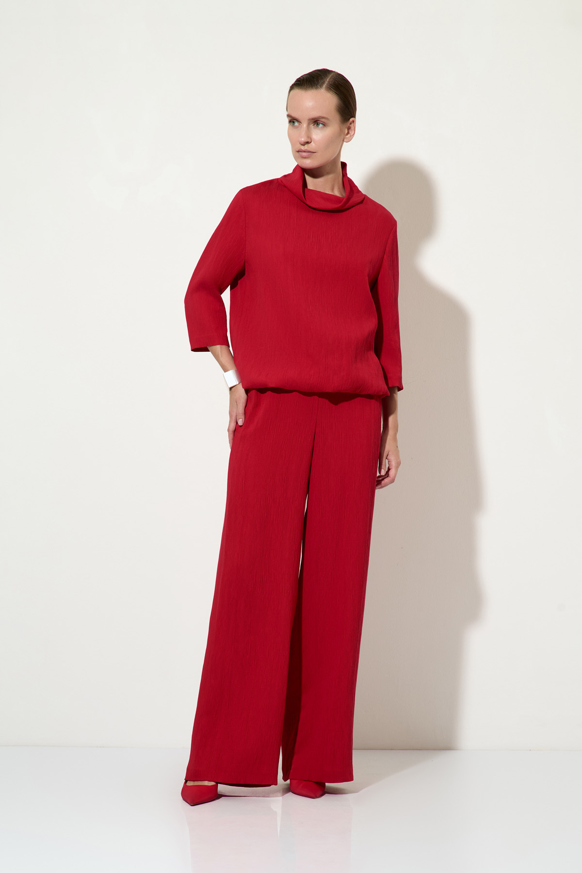 Блузка VASSA&Co, пол женский, цвет красный, фото №2