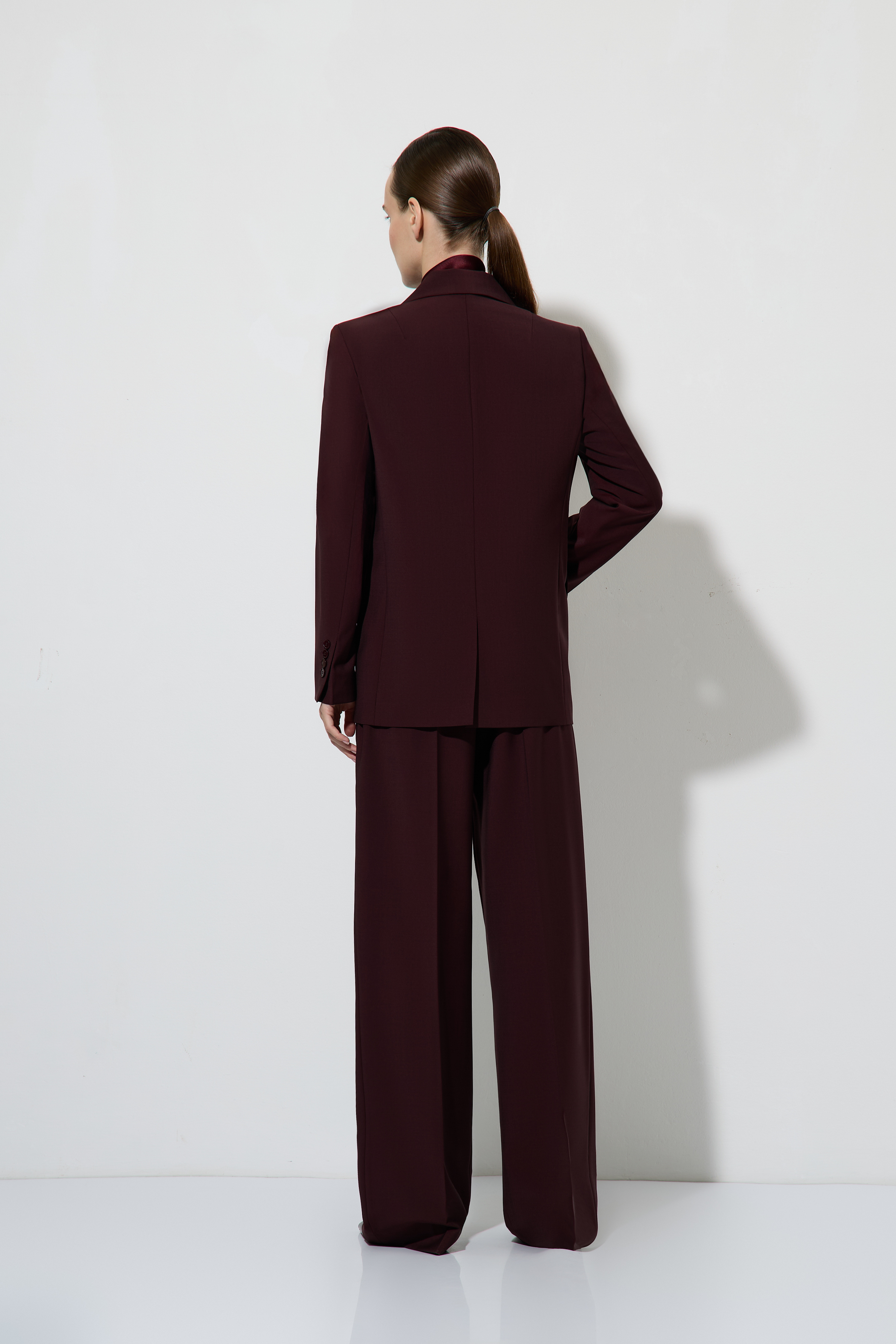 Жакет двубортный VASSA&Co, пол женский, цвет бордовый, фото №5