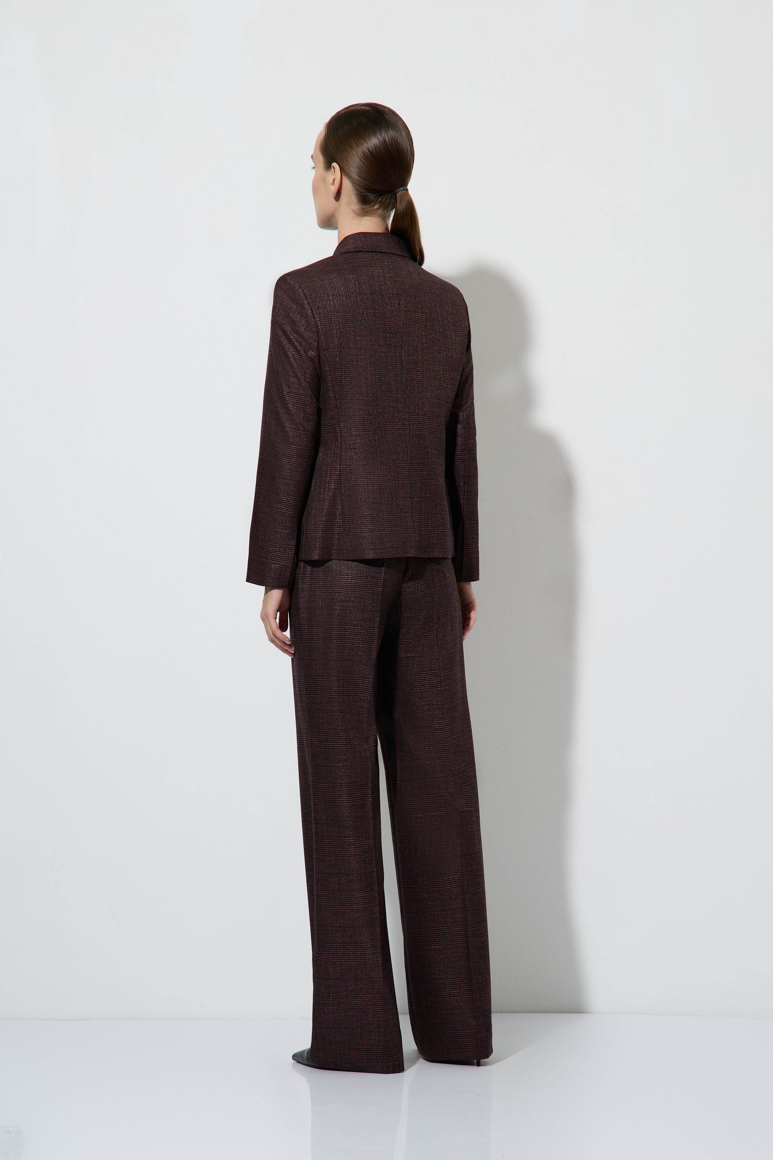 Жакет укороченный VASSA&Co, пол женский, цвет бордовый, фото №6