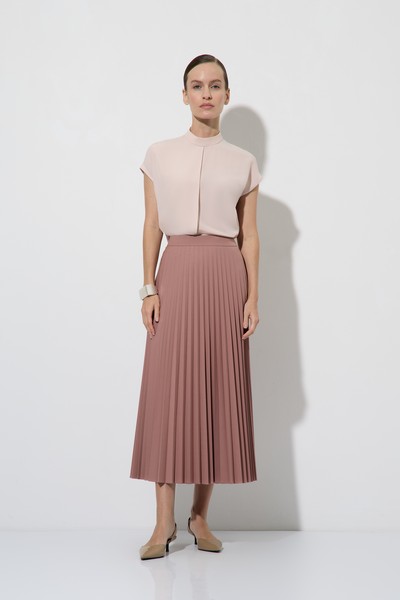 Юбка плиссированная VASSA&Co, пол женский, цвет розовый, фото №2