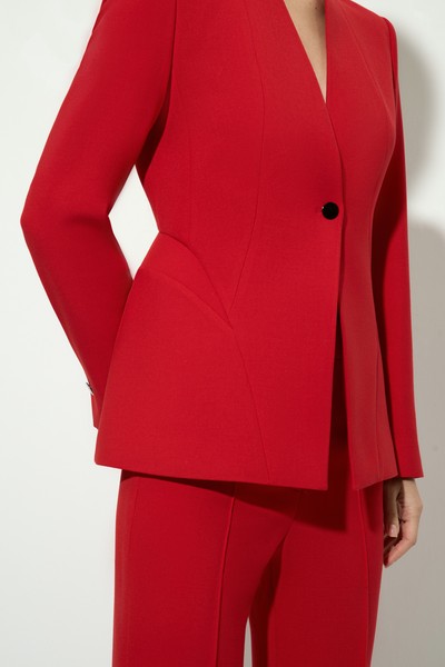 Жакет женский приталенный VASSA&Co, пол женский, цвет красный, фото №5