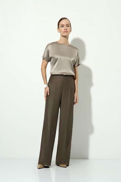 Брюки со стрелками VASSA&Co, пол женский, цвет коричневый, фото №4