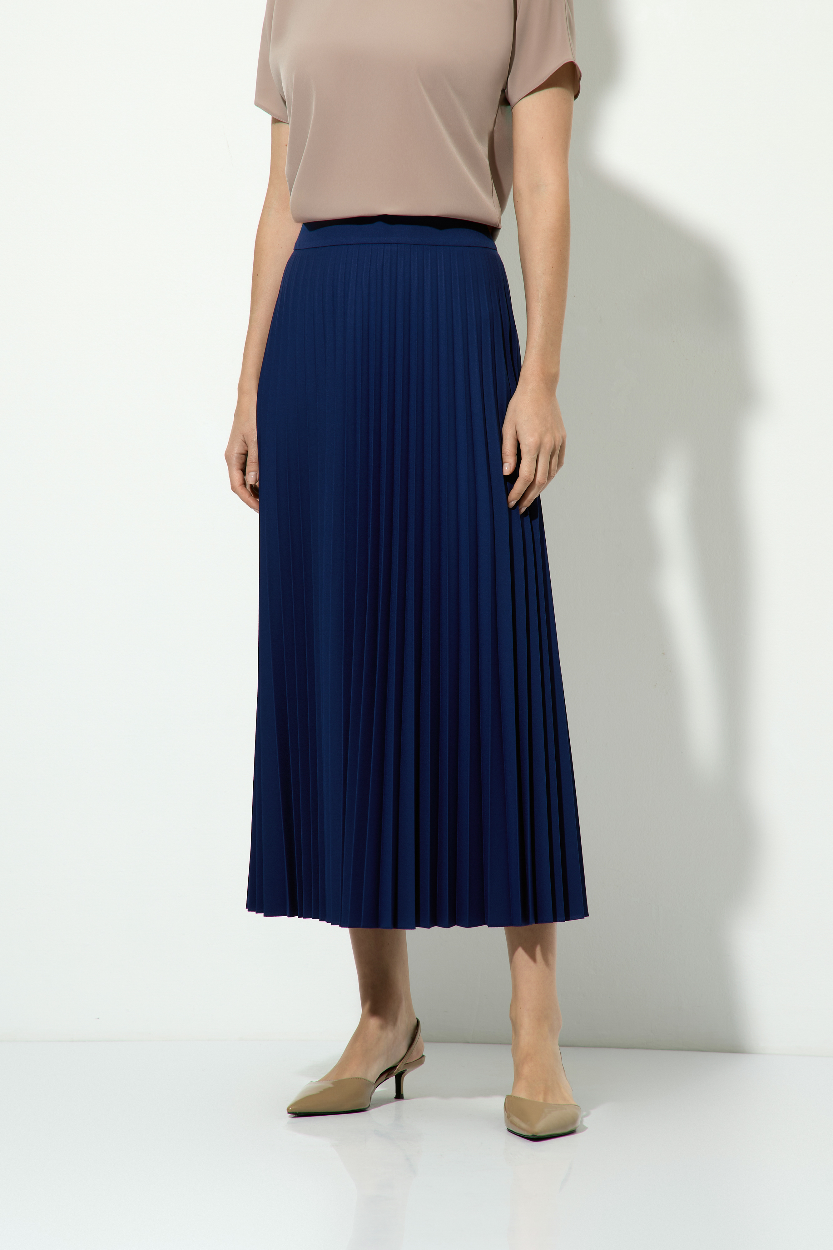 Юбка плиссированная VASSA&Co, пол женский, цвет синий, фото №2