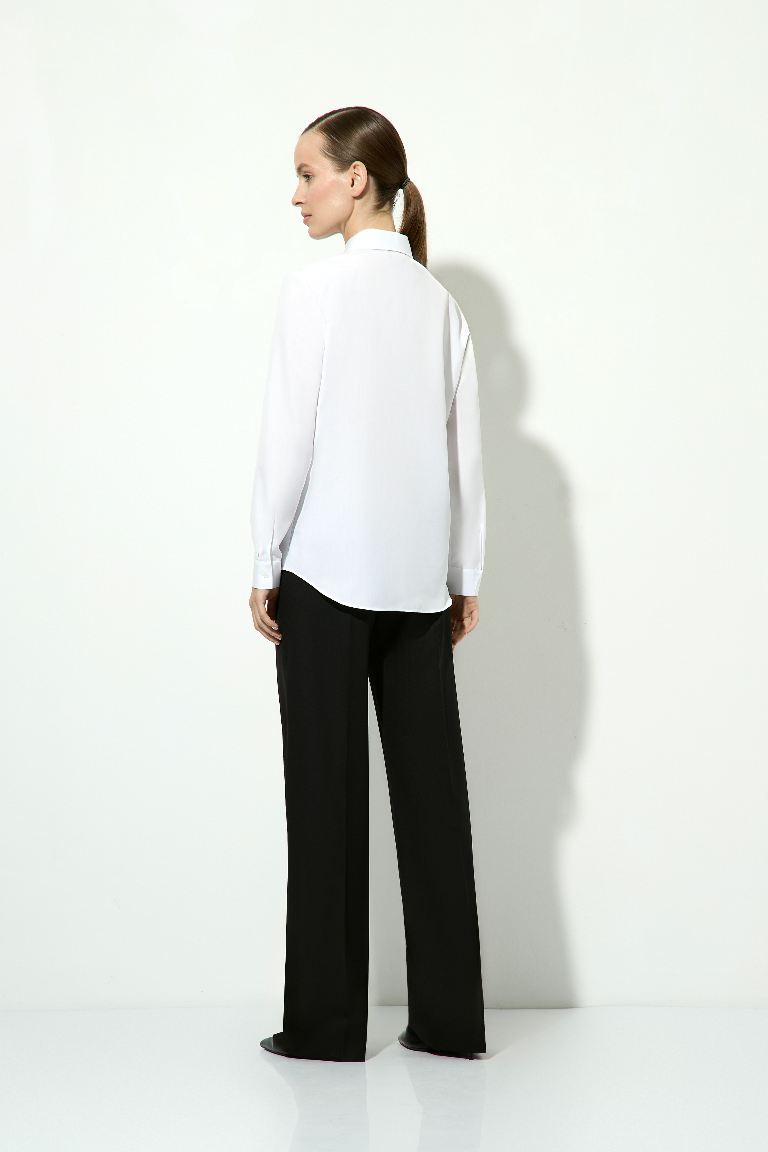 Блузка с длинным рукавом VASSA&Co, пол женский, цвет белый, фото №3