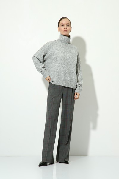 Джемпер женский с горлом VASSA CODE, пол женский, цвет серый, фото №2