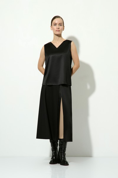 Топ VASSA&Co, пол женский, цвет черный, фото №2