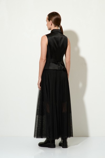 Юбка-макси VASSA&Co, пол женский, цвет черный, фото №6