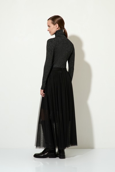 Юбка-макси VASSA&Co, пол женский, цвет черный, фото №7