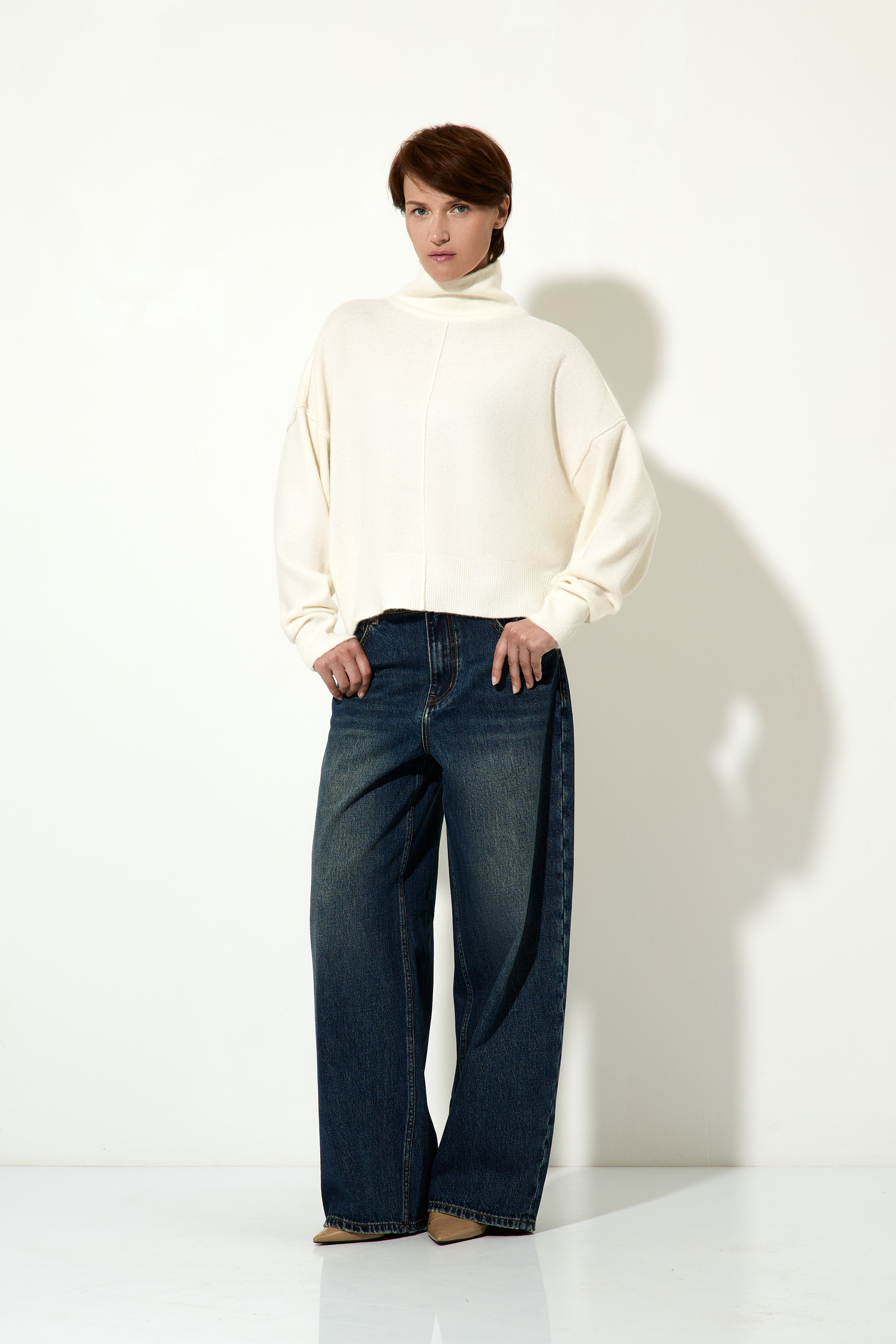 Джемпер женский VASSA CODE, пол женский, цвет белый, фото №2