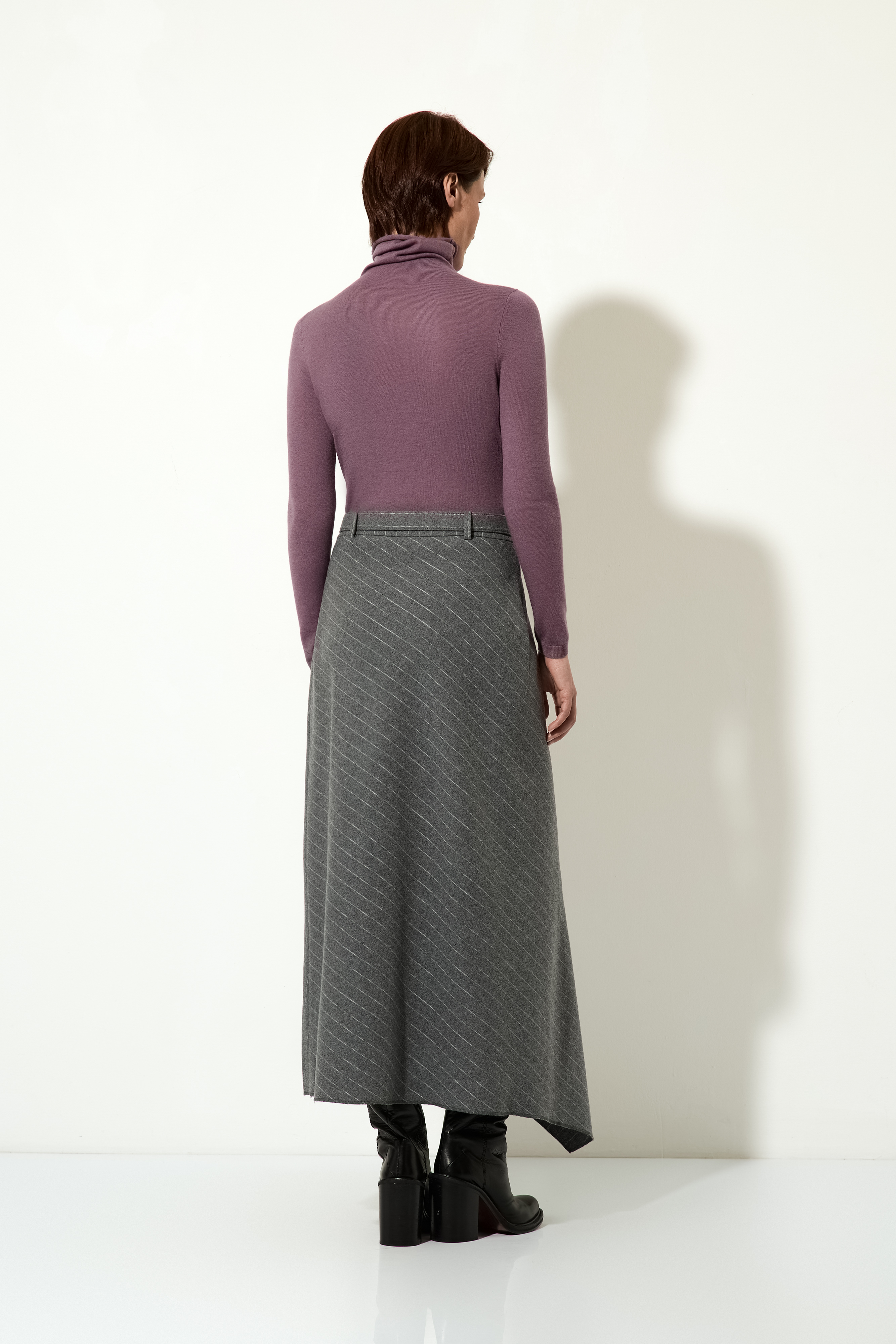 Джемпер шерстяной VASSA CODE, пол женский, цвет фиолетовый, фото №4