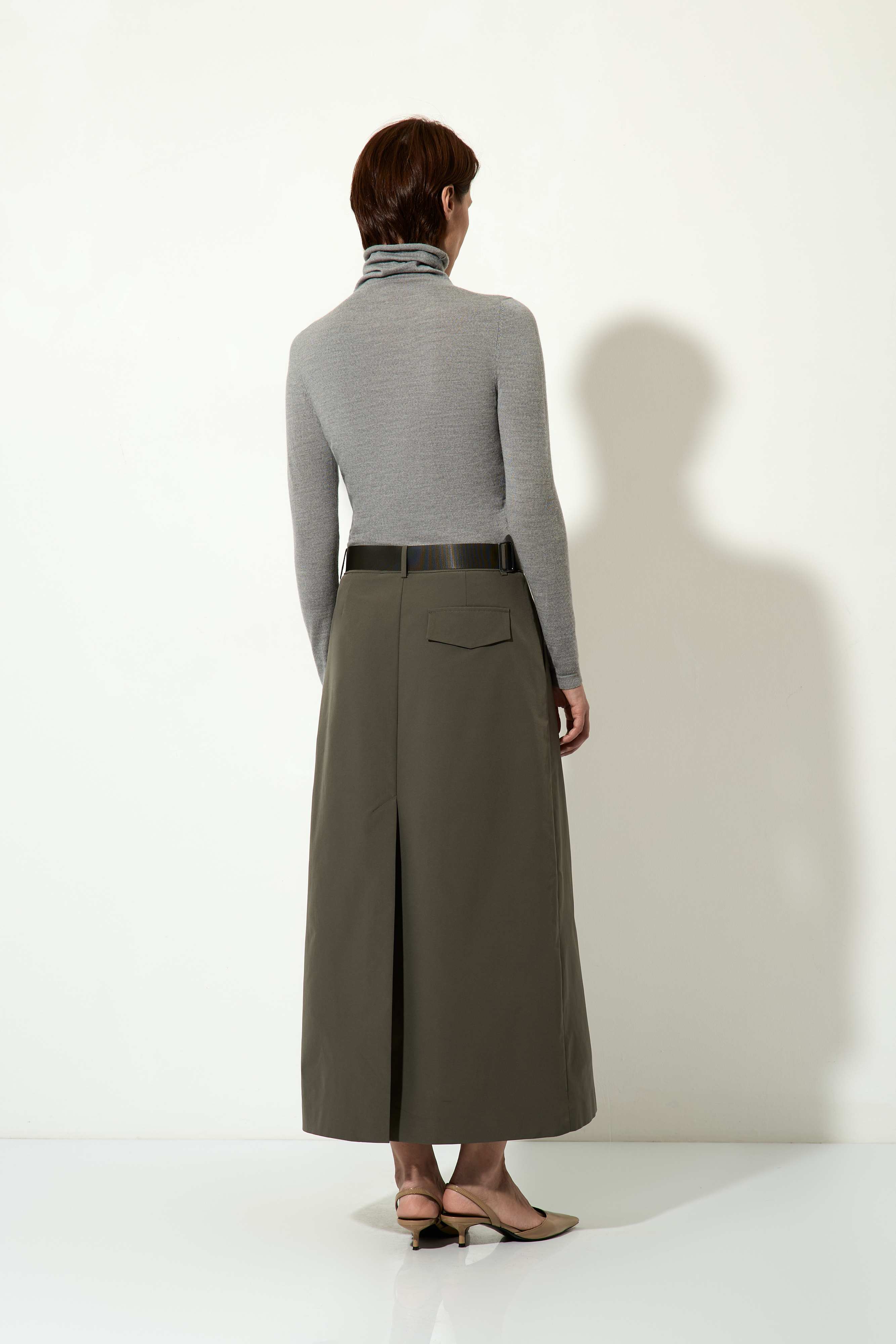 Юбка VASSA CODE, пол женский, цвет серый, фото №3