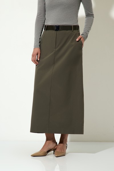 Юбка VASSA CODE, пол женский, цвет серый, фото №2