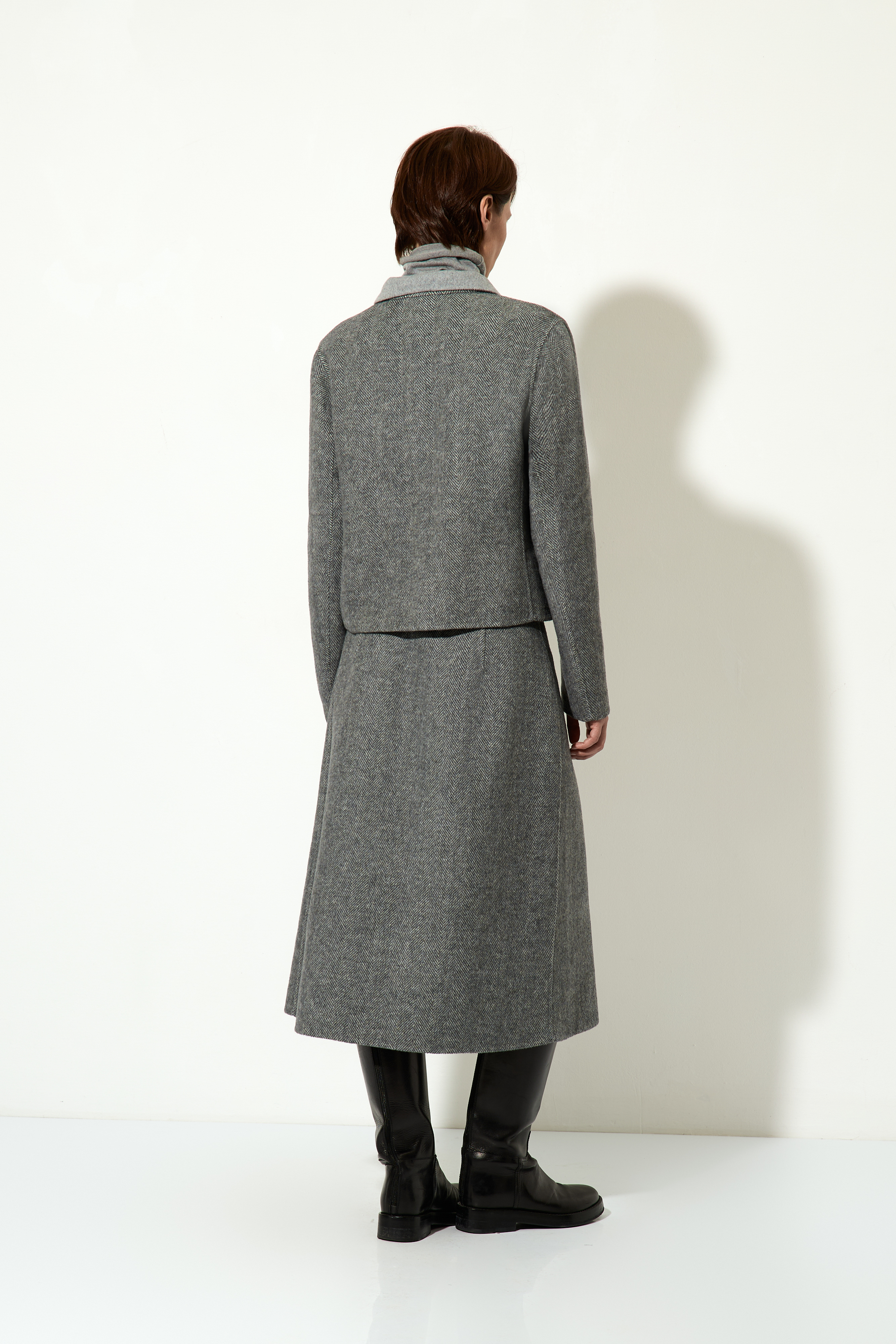 Жакет укороченный VASSA CODE, пол женский, цвет серый, фото №6