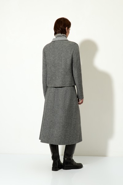 Жакет укороченный VASSA CODE, пол женский, цвет серый, фото №6