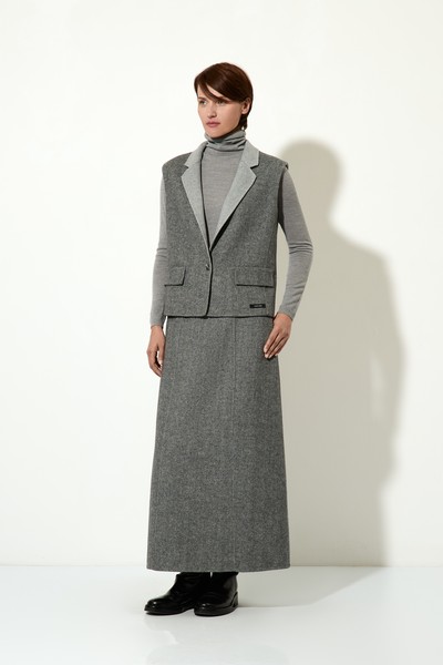 Жилет VASSA CODE, пол женский, цвет серый, фото №3