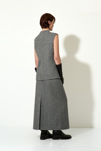 Жилет VASSA CODE, пол женский, цвет серый, фото №2