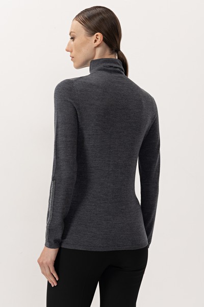 Водолазка из шерсти VASSA&Co, пол female, цвет серый, фото №3