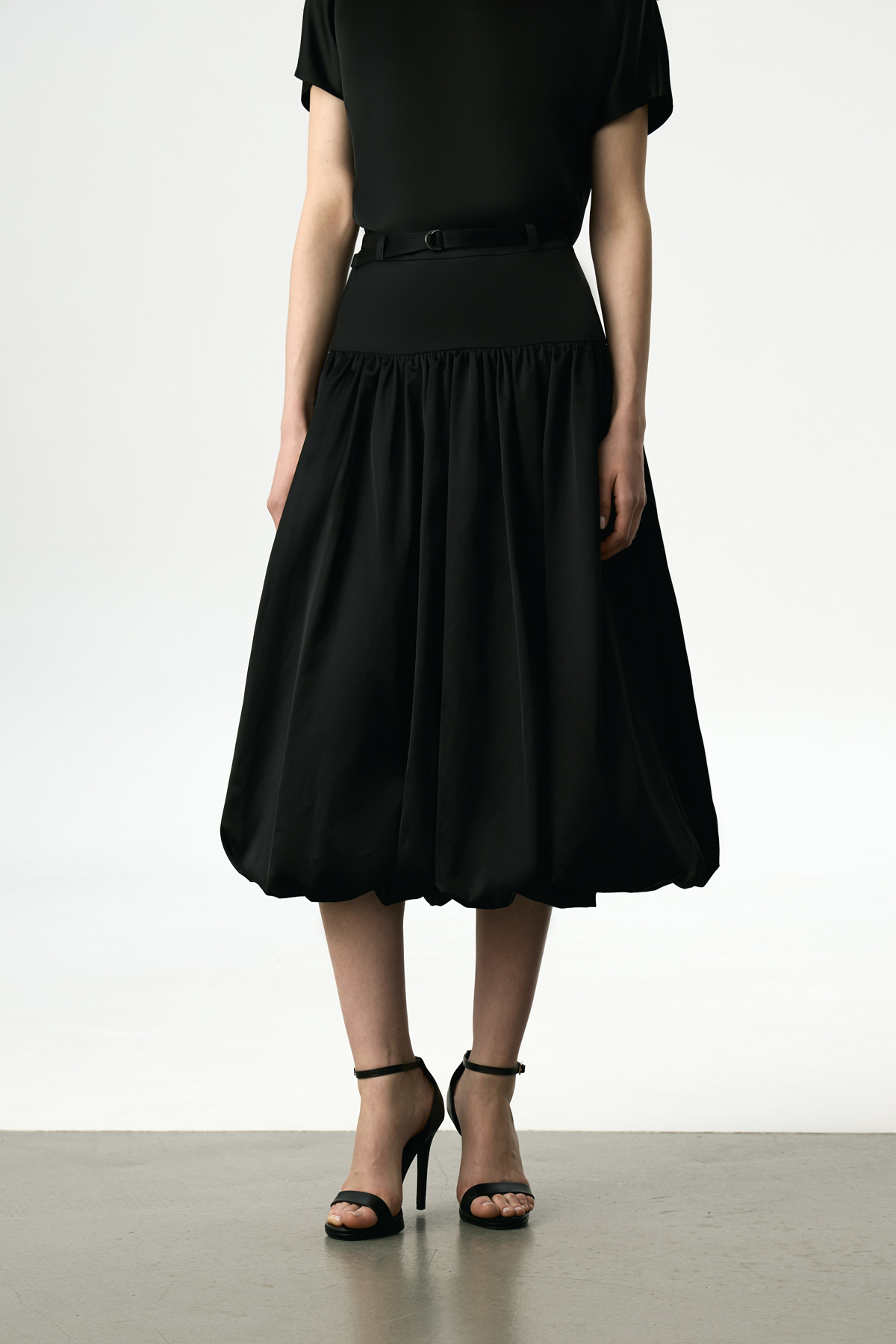 Юбка-баллон VASSA&Co, пол female, цвет black, фото №4