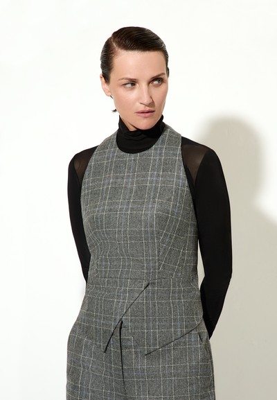 Жилет с открытыми плечами VASSA&Co, пол женский, цвет серый, фото №4