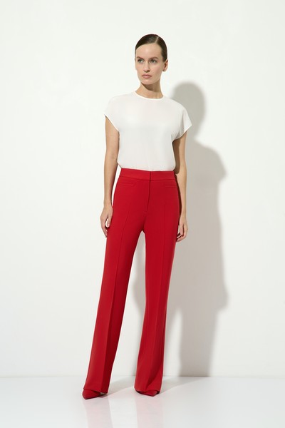 Брюки красные VASSA&Co, пол женский, цвет красный, фото №2