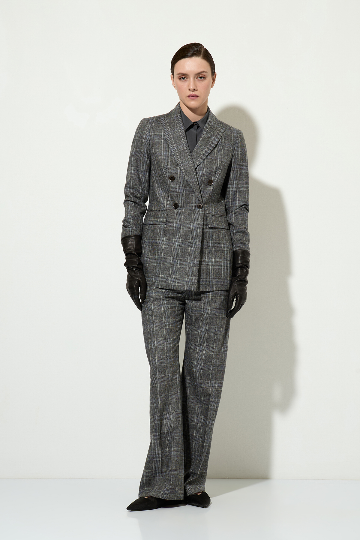 Жакет в клетку VASSA&Co, пол женский, цвет серый, фото №2