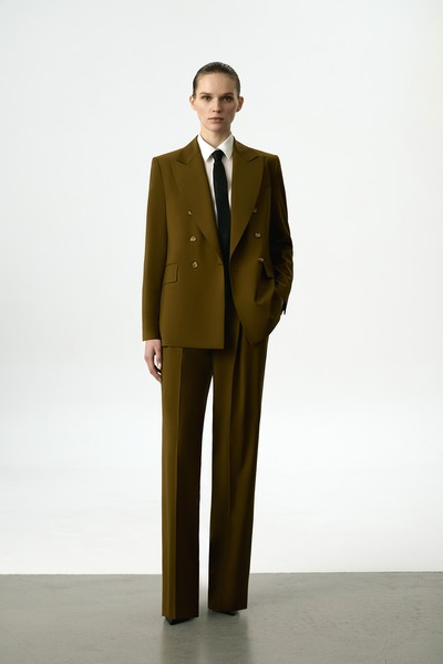 Жакет двубортный VASSA&Co, пол женский, цвет зеленый, фото №3