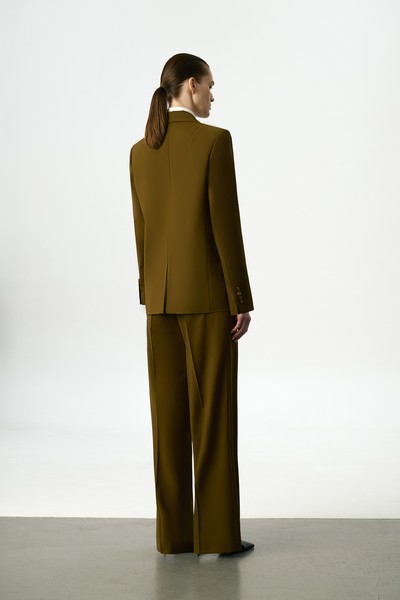 Жакет двубортный VASSA&Co, пол женский, цвет зеленый, фото №9