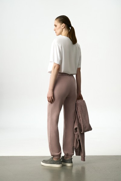 Брюки-джоггеры VASSA CODE, пол женский, цвет сиреневый, фото №4