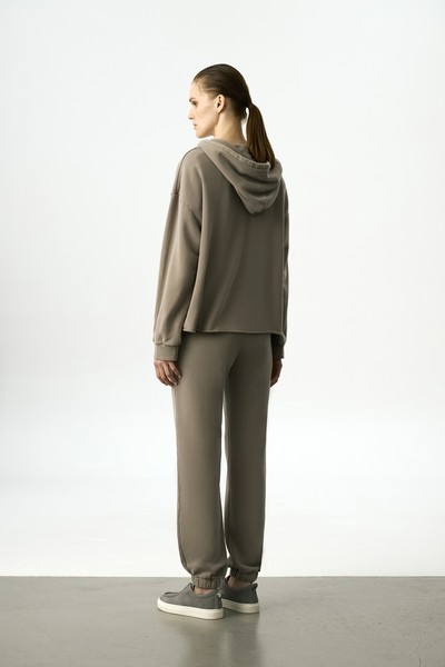 Худи зеленого цвета VASSA CODE, пол женский, цвет зеленый, фото №4