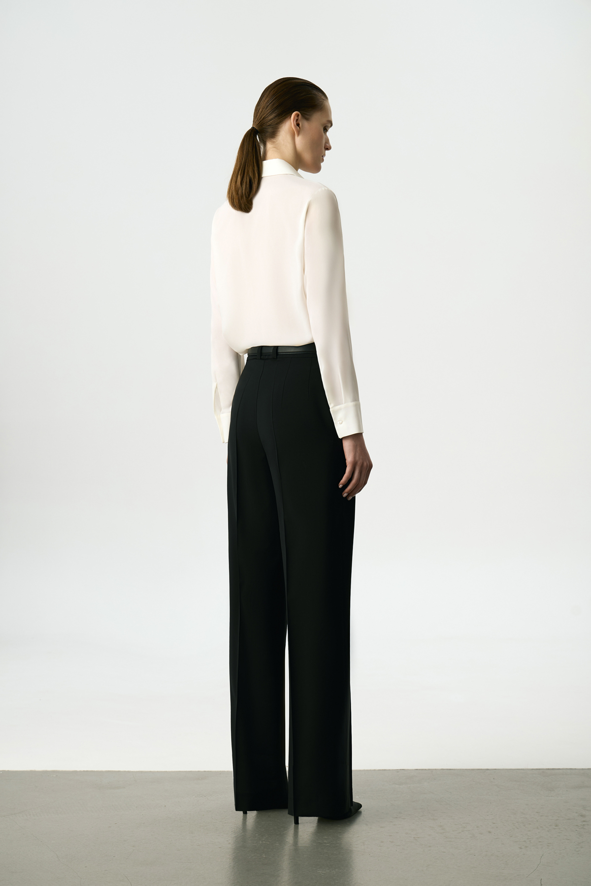 Брюки со стрелками VASSA&Co, пол женский, цвет черный, фото №5