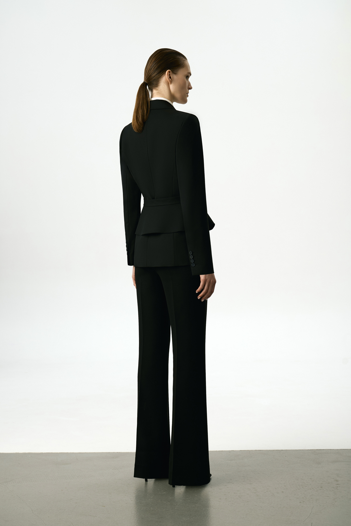 Жакет со съемной баской VASSA&Co, пол женский, цвет черный, фото №4