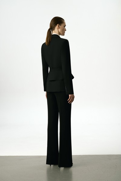 Жакет со съемной баской VASSA&Co, пол женский, цвет черный, фото №4