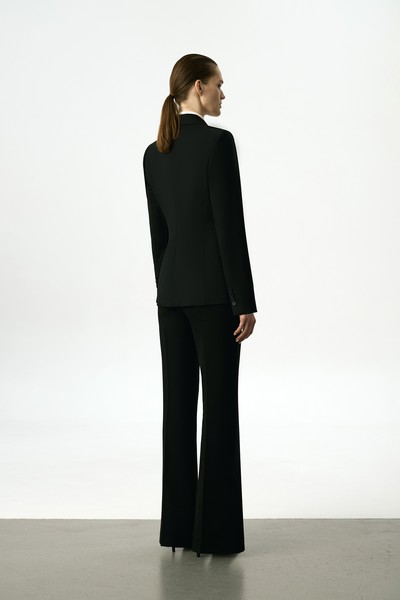 Жакет со съемной баской VASSA&Co, пол женский, цвет черный, фото №6