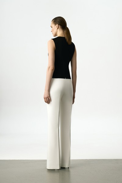 Брюки белые VASSA&Co, пол женский, цвет белый, фото №4