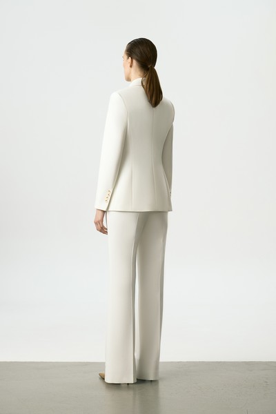 Жакет однобортный белый VASSA&Co, пол женский, цвет белый, фото №5