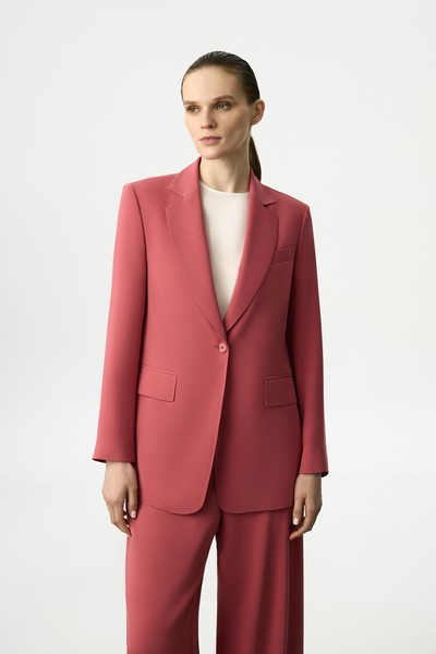 Жакет розовый VASSA&Co, пол женский, цвет розовый, фото №7