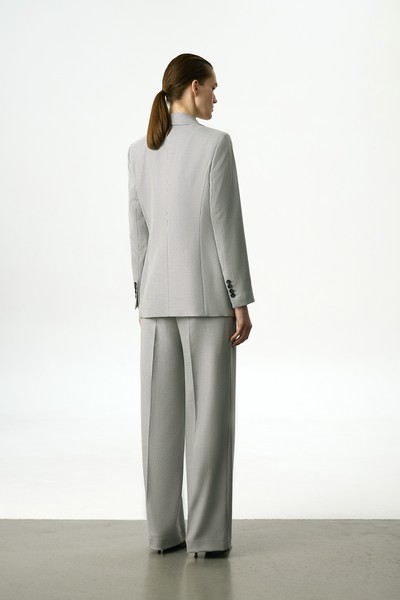 Жакет жемчужного цвета VASSA&Co, пол женский, цвет серый, фото №5