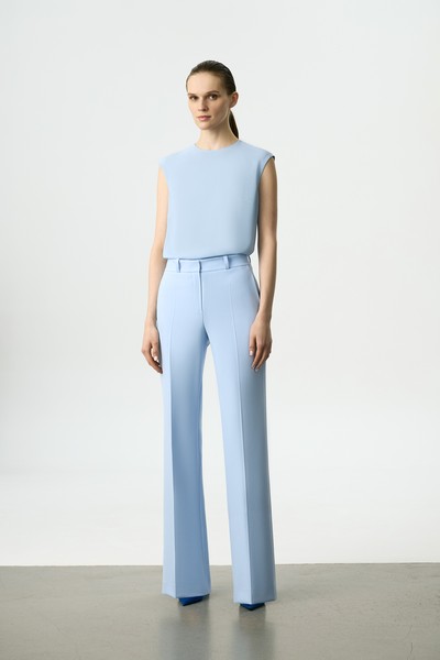 Блузка без рукавов VASSA&Co, пол женский, цвет синий, фото №2