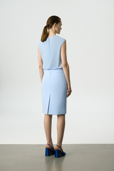 Юбка-карандаш VASSA&Co, пол женский, цвет голубой, фото №4