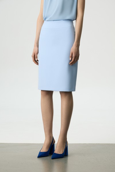 Юбка-карандаш VASSA&Co, пол женский, цвет голубой, фото №3
