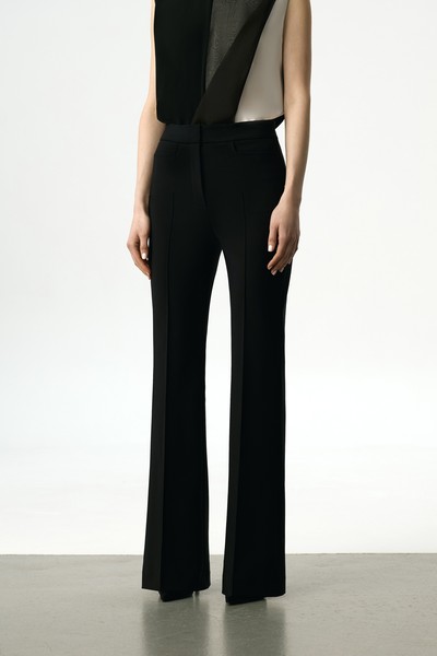 Брюки классические со стрелками VASSA&Co, пол женский, цвет черный, фото №3