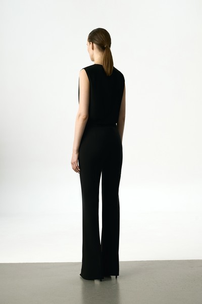 Брюки классические со стрелками VASSA&Co, пол женский, цвет черный, фото №4